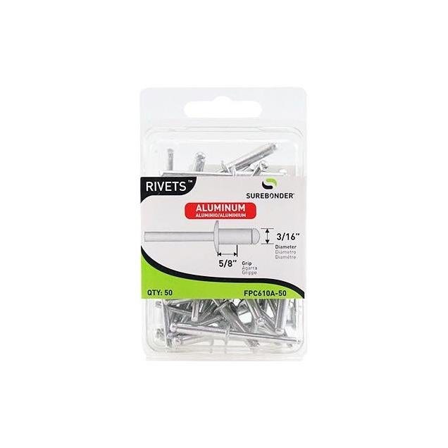 Surebonder Extra Long Aluminum Rivets (50-Pack)