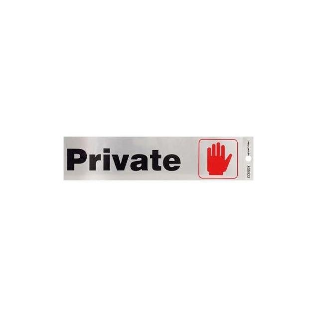 Hillman 2 In. x 8 In. Adhesive Private Sign Hillman 2 In. x 8 In. Adhesive Private Sign