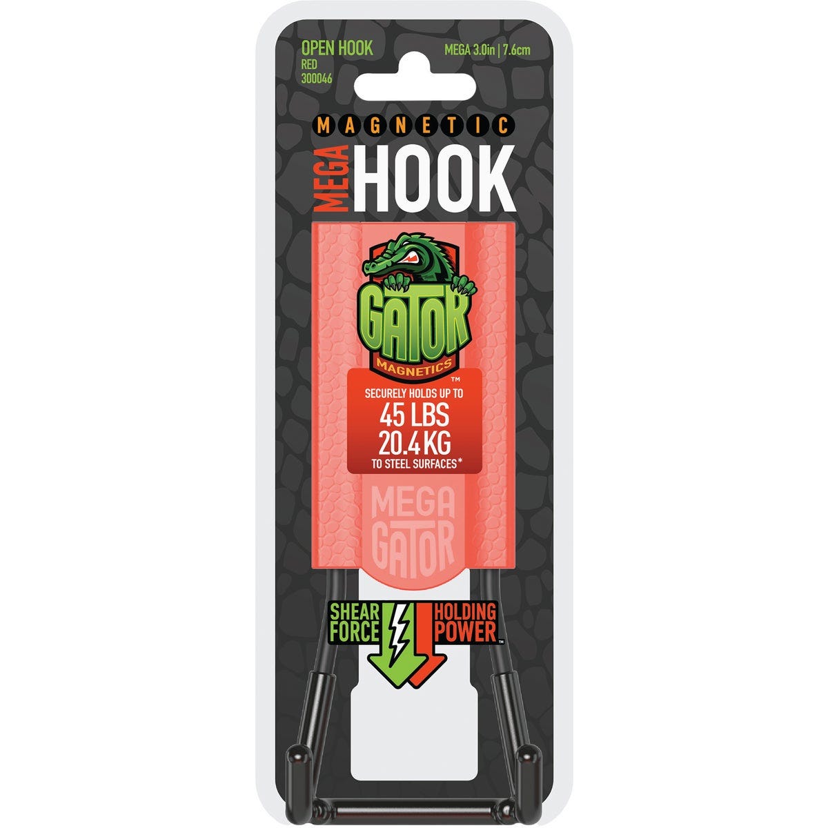 Gator Magnetics MEGA 3 In. Red Open Magnetic Hook, 45 Lb. Capacity - photo 2 Gator Magnetics MEGA 3 In. Red Open Magnetic Hook, 45 Lb. Capacity - photo 2
