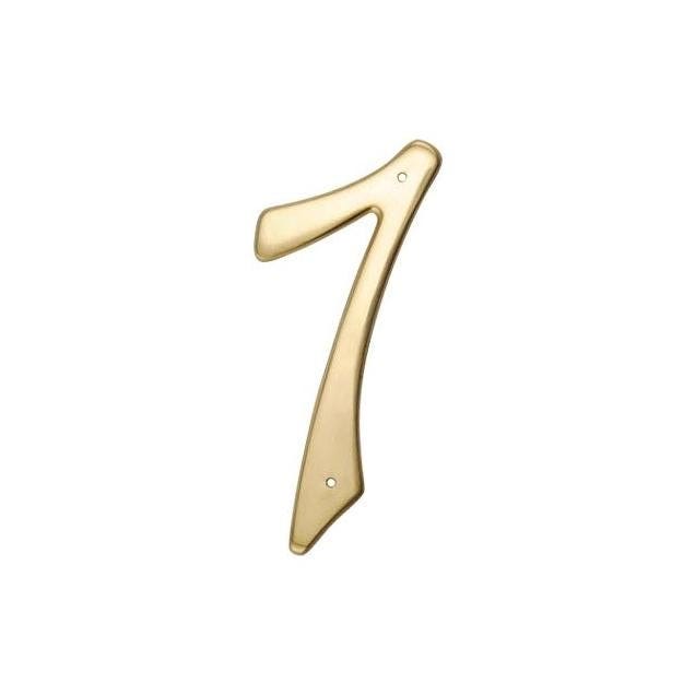 Hillman 4 In. Brass Number 7