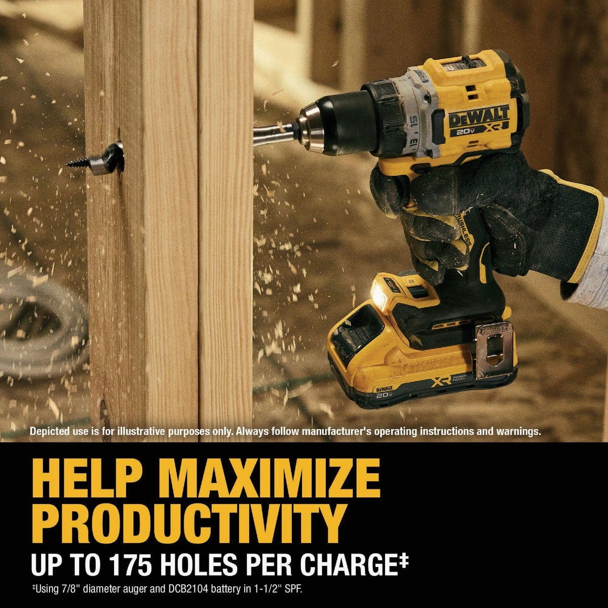 Dewalt 20V MAX* XR 1/2 In. Brushless Cordless Drill/Driver Kit with (2) POWERPACK Batteries & Charger - photo 6