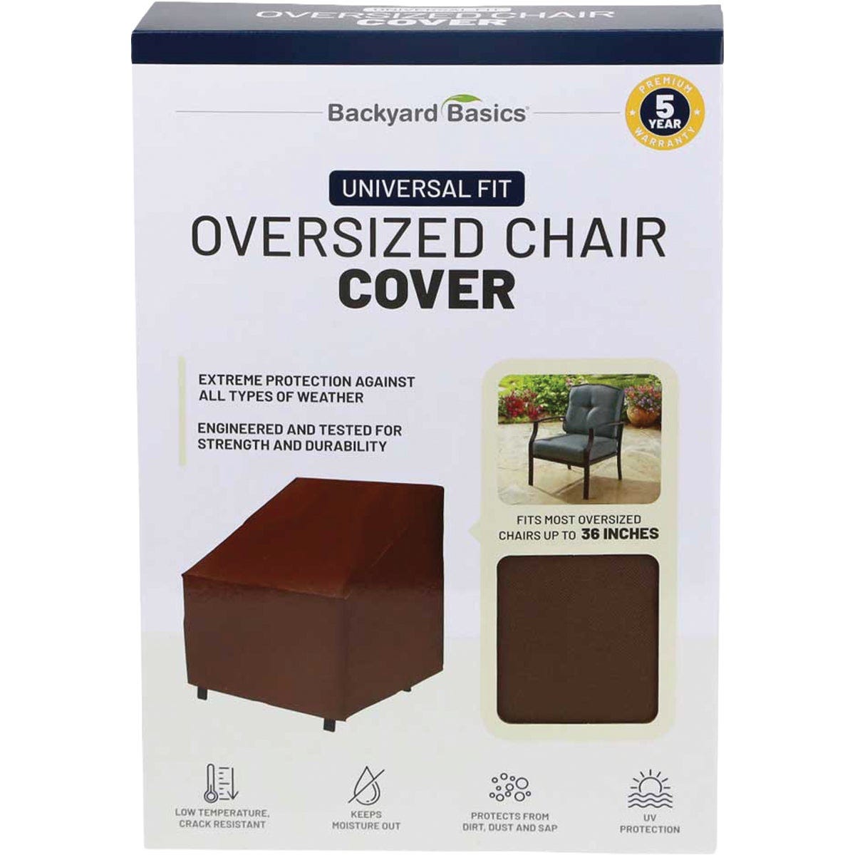 Backyard Basics Premium Oversized Chair Cover Backyard Basics Premium Oversized Chair Cover