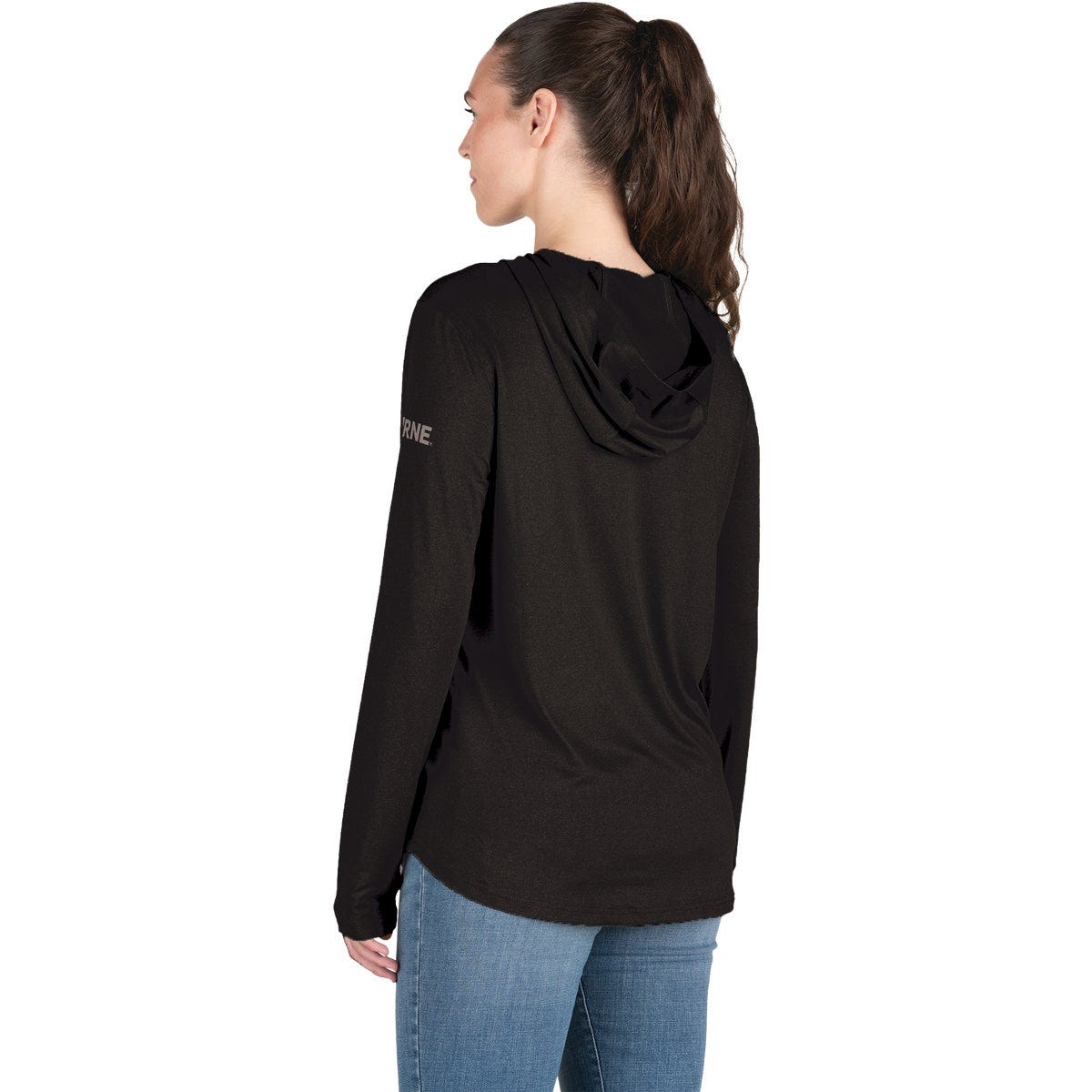 Berne Women's Large Black Midweight UPF Quarter-Zip Shirt - photo 4