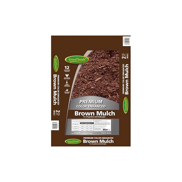 Green Thumb 2 Cu. Ft. Dyed Brown Mulch, Bag | True Value Hardware