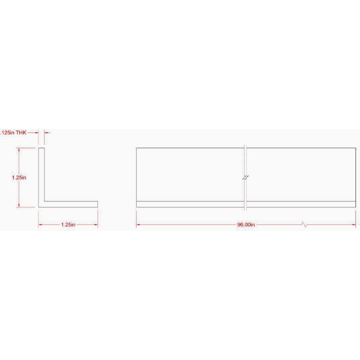Hillman SteelWorks 1/8 In. x 1-1/4 In. x 8 Ft. Aluminum Angle - photo 3 Hillman SteelWorks 1/8 In. x 1-1/4 In. x 8 Ft. Aluminum Angle - photo 3
