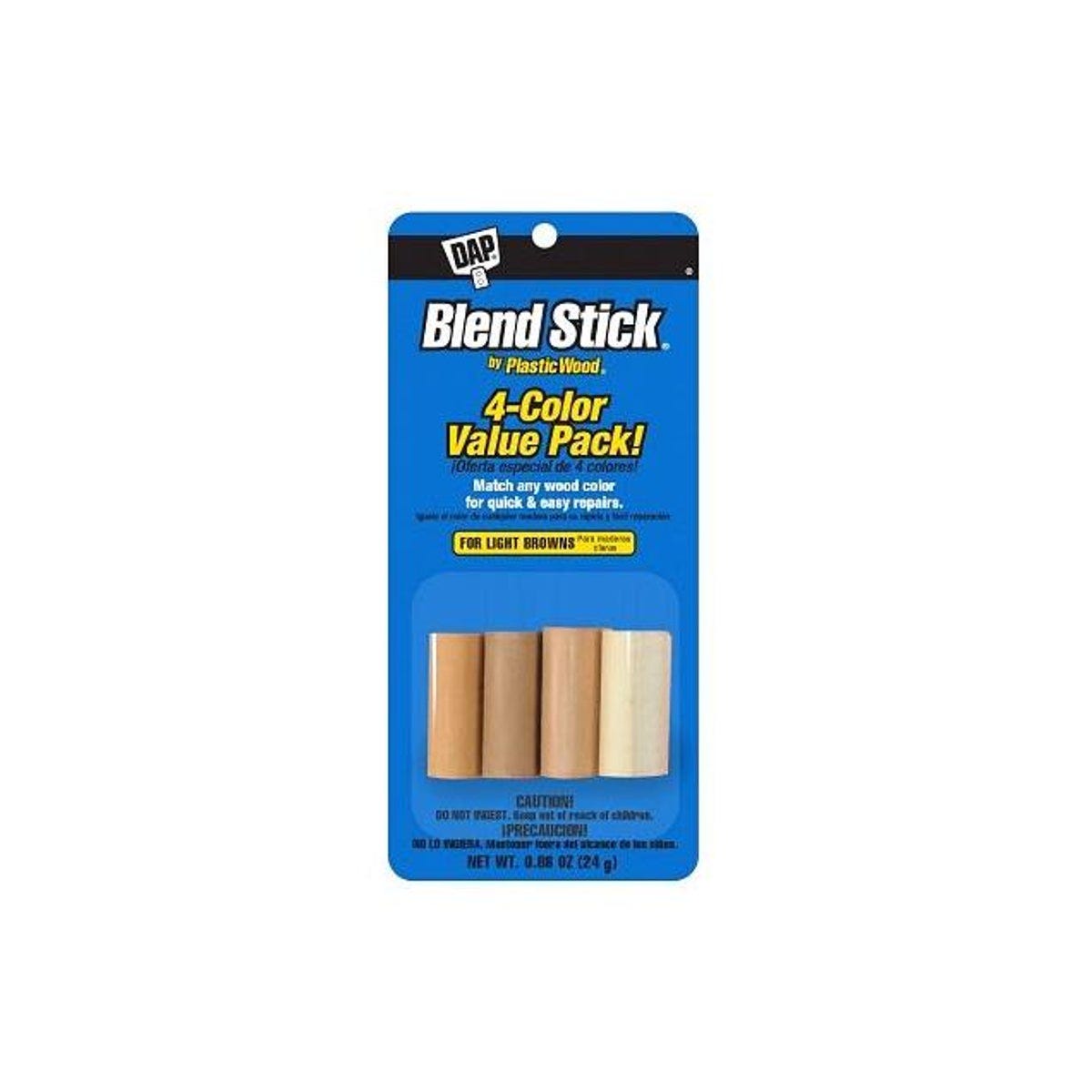 DAP Plastic Wood Blend Sticks, Light Browns (4-Pack)