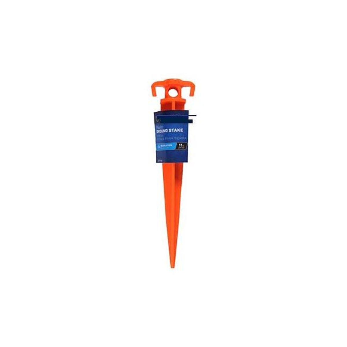 Richelieu 11 In. Bright Orange Plastic Ground Stake Richelieu 11 In. Bright Orange Plastic Ground Stake