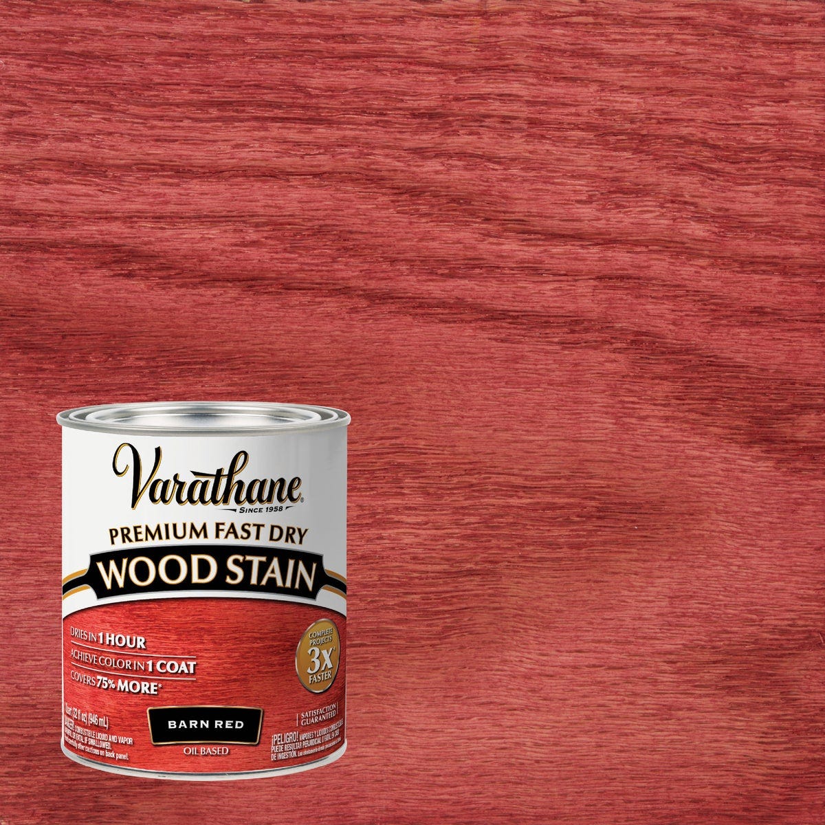 Varathane Fast Dry Barn Red Urethane Modified Alkyd Interior Wood Stain, 1 Qt. Varathane Fast Dry Barn Red Urethane Modified Alkyd Interior Wood Stain, 1 Qt.