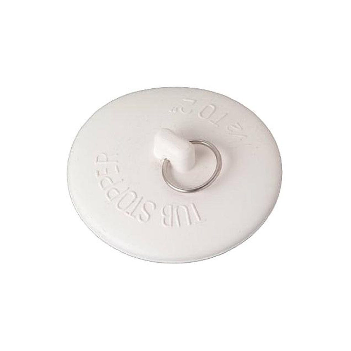 Master Plumber Rubber Tub Stopper with Metal Ring
