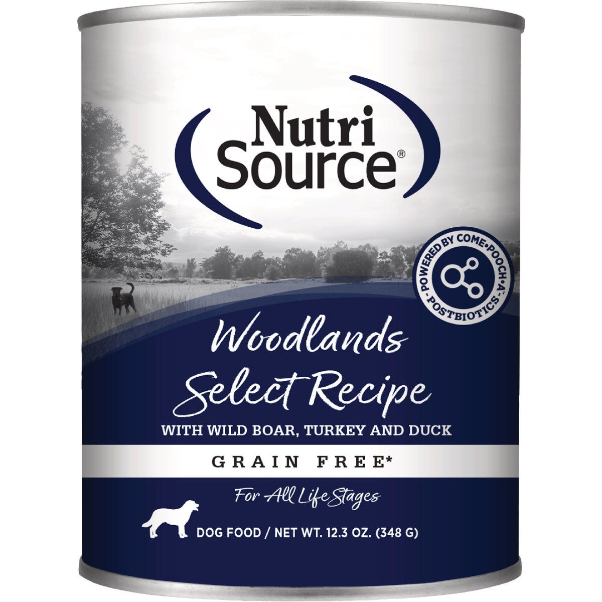 NutriSource 12.3 Oz. Woodlands Select Recipe Grain Free Wet Dog Food