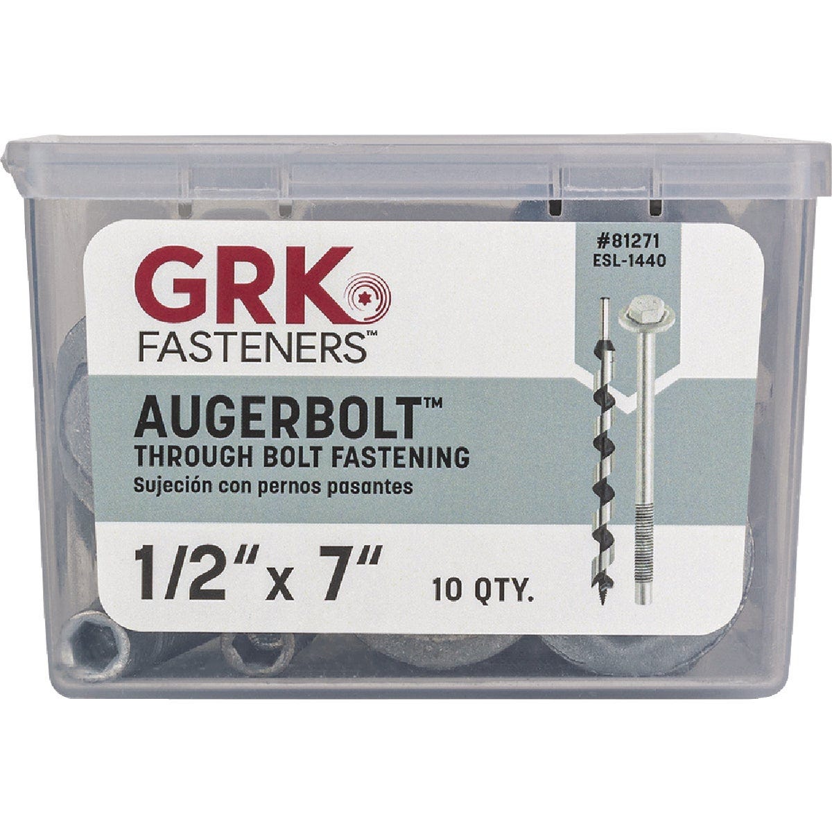 GRK AugerBolt 1/2 In. x 7 In. Galvanized Hex Through Bolt (10-Count) - photo 4 GRK AugerBolt 1/2 In. x 7 In. Galvanized Hex Through Bolt (10-Count) - photo 4