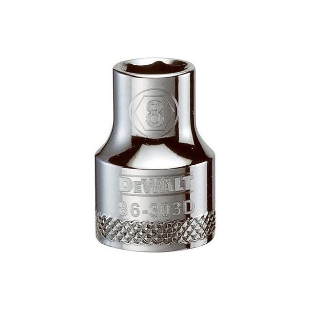 DeWalt 3/8 In. Drive 8mm 6-Point Shallow Metric Socket DeWalt 3/8 In. Drive 8mm 6-Point Shallow Metric Socket