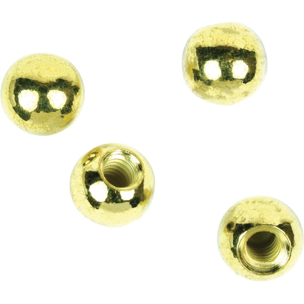Jandorf 3/8 In. Dia. 8/32 Thread Brass Ball (4-Pack) Jandorf 3/8 In. Dia. 8/32 Thread Brass Ball (4-Pack)