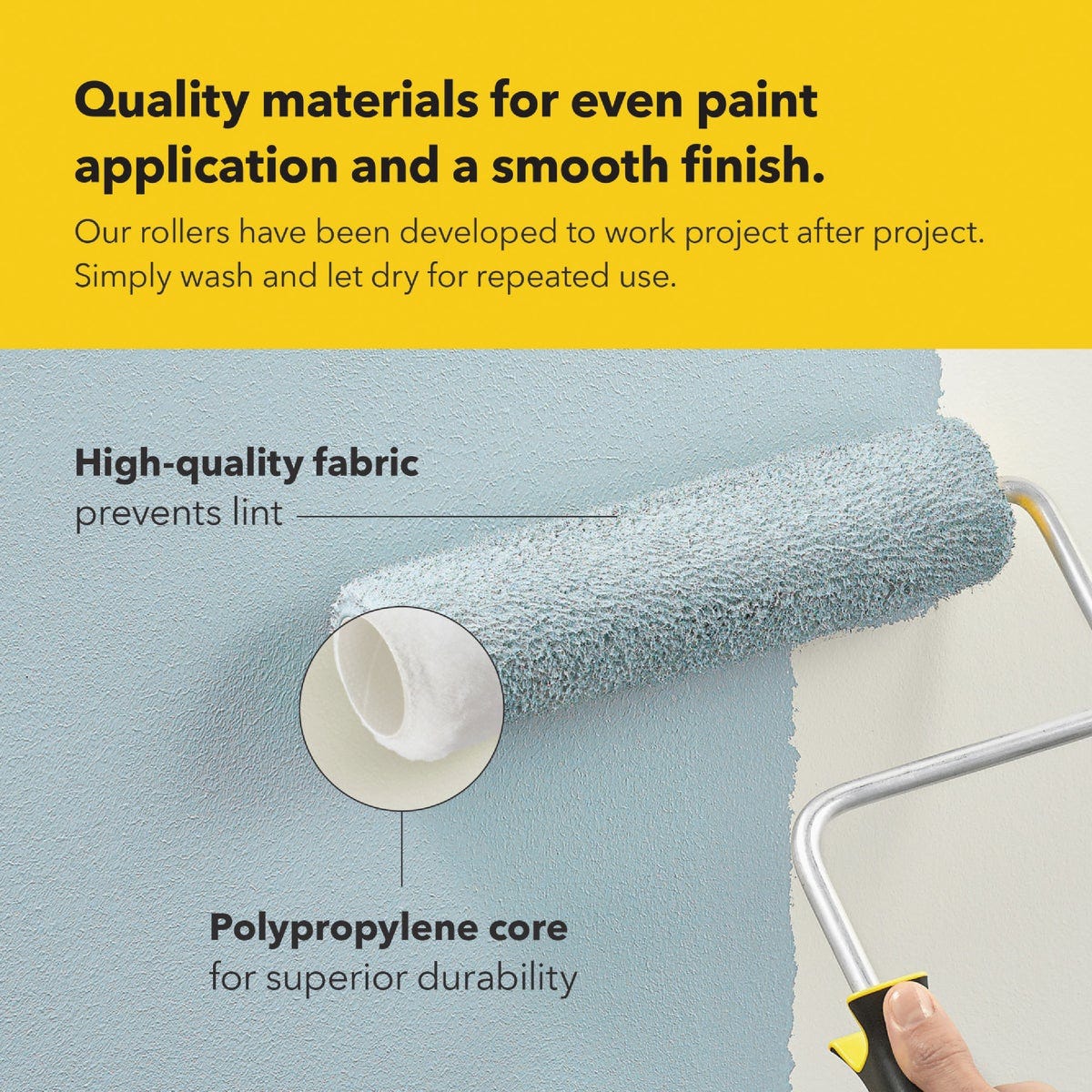 Purdy White Dove 9 In. x 3/8 In. Woven Fabric Roller Cover (4-Pack) - photo 6 Purdy White Dove 9 In. x 3/8 In. Woven Fabric Roller Cover (4-Pack) - photo 6