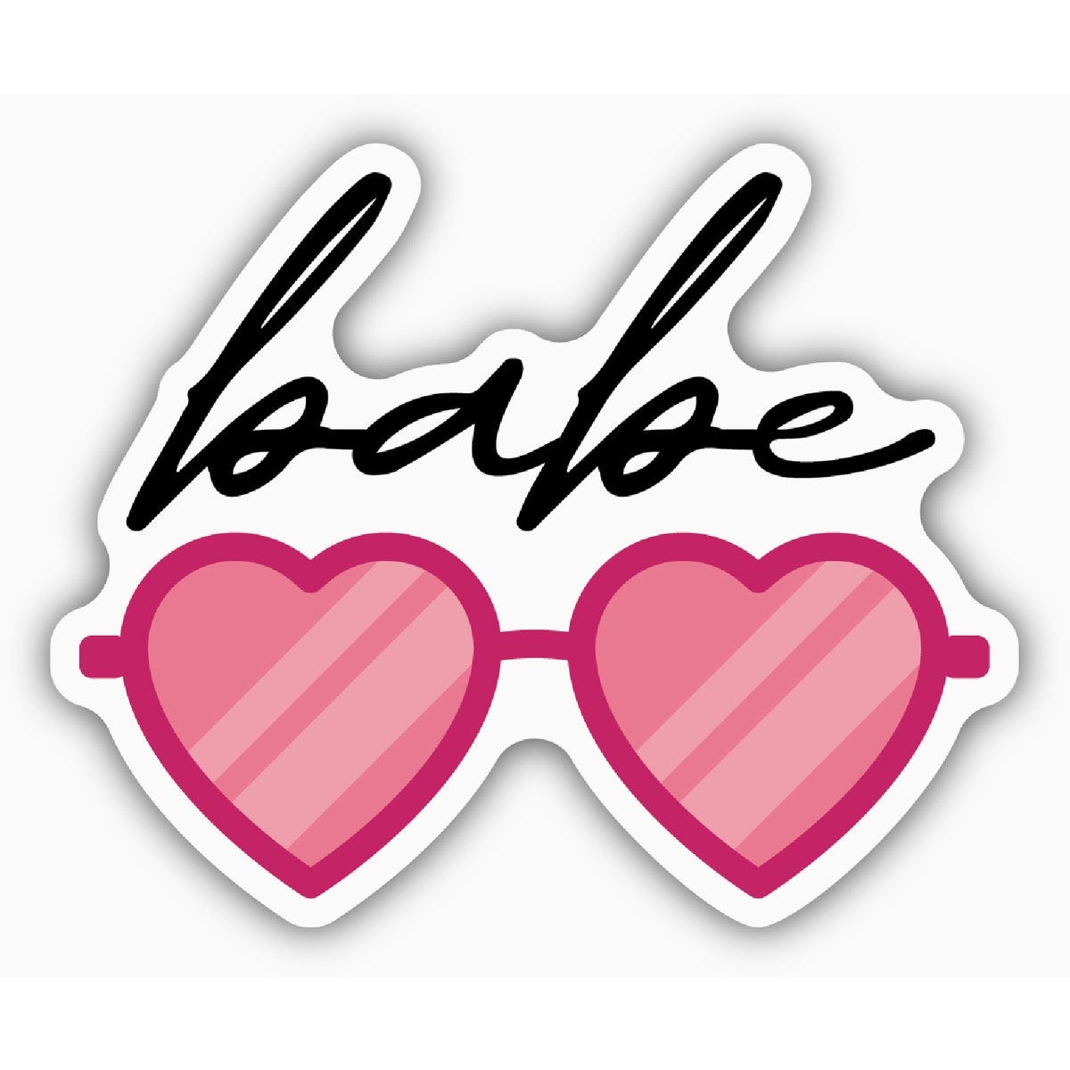 Stickers Northwest Babe Pink Heart Sunglasses Sticker Stickers Northwest Babe Pink Heart Sunglasses Sticker