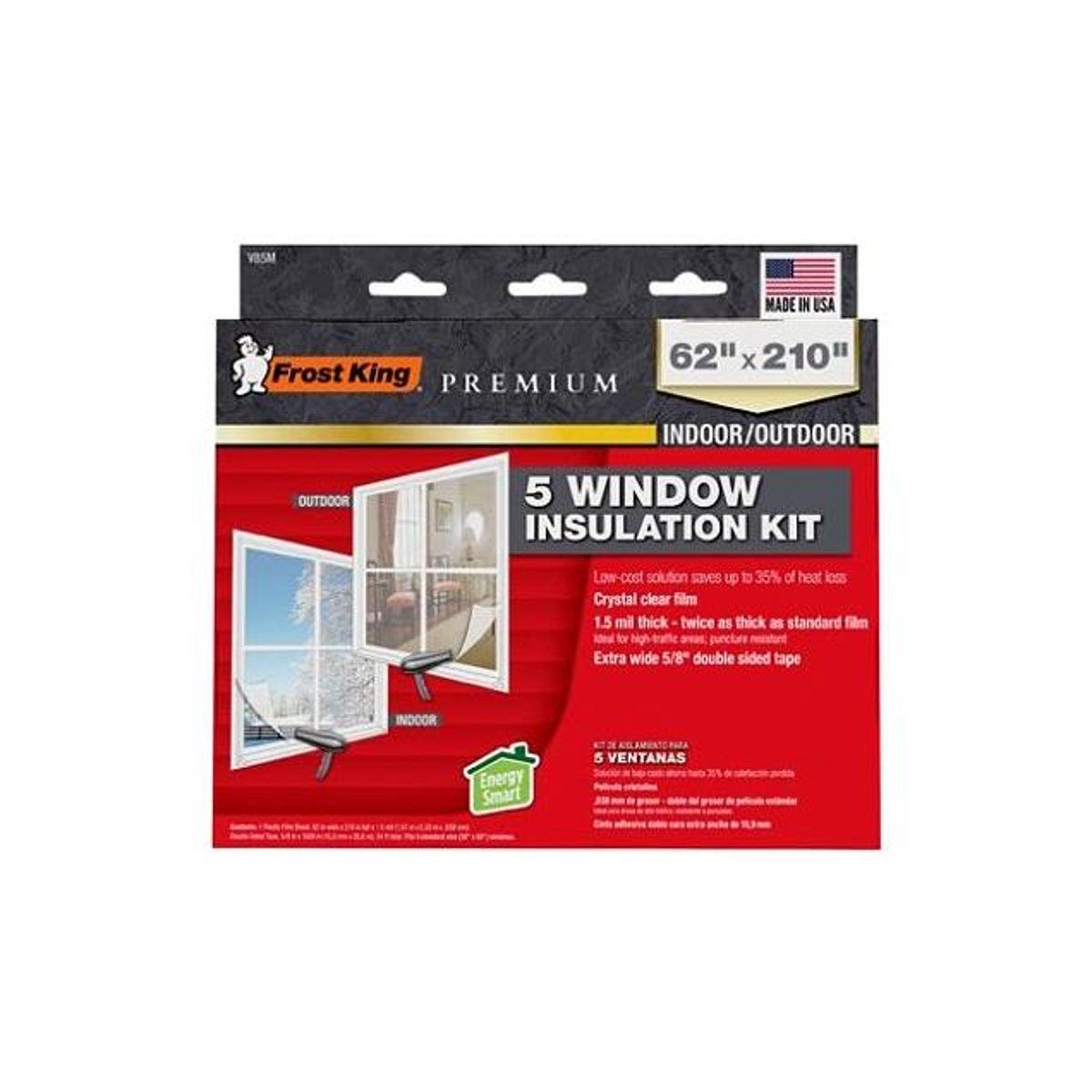 Frost King 62 x 210 In. XL Heavy-Duty Window Insulation Kit Frost King 62 x 210 In. XL Heavy-Duty Window Insulation Kit