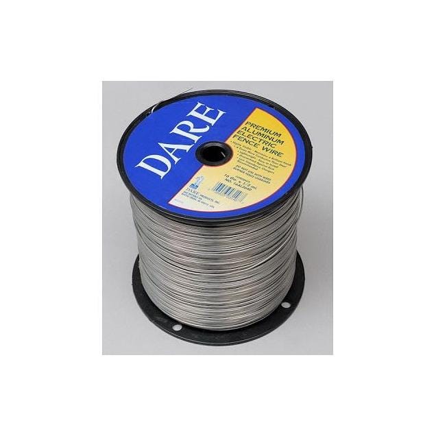 Dare 1/2 Mile 16 Ga. Premium Aluminum Electric Fence Wire Dare 1/2 Mile 16 Ga. Premium Aluminum Electric Fence Wire