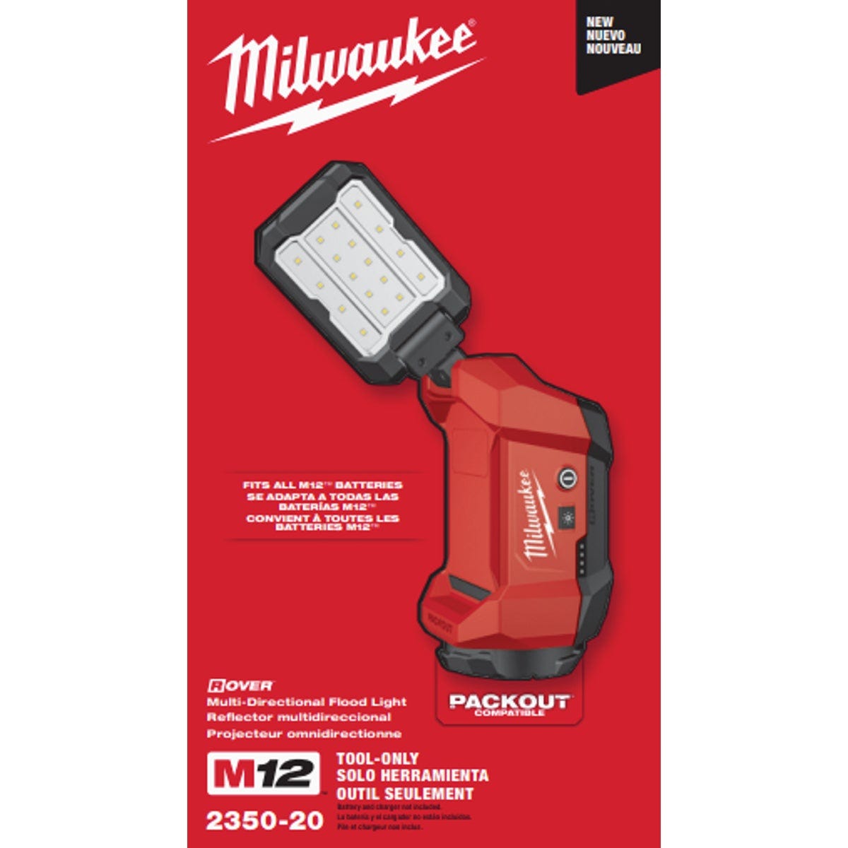 Milwaukee M12 ROVER Multi-Directional Flood Light with PACKOUT Compatibility (Tool Only) - photo 2