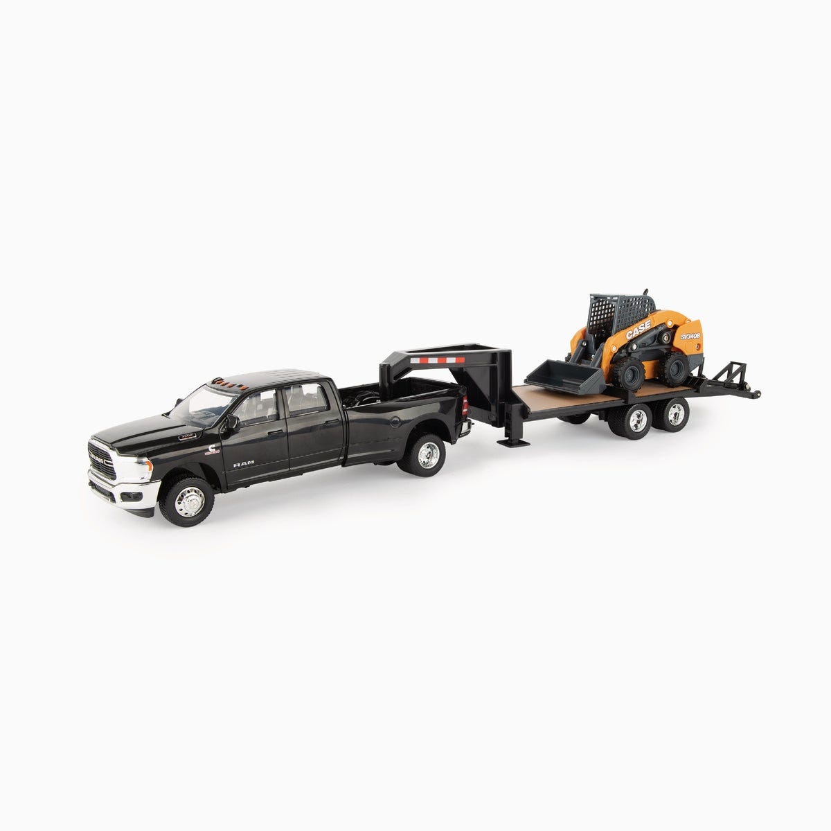 RAM 3500 1:32 2020 Truck with CASE SV340 Skid Steer & Gooseneck Trailer ...