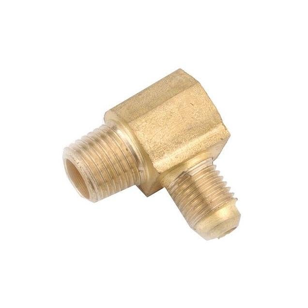 Anderson Metals 5/8 x 3/4 In. MIP Lead-Free Brass Flare Elbow Anderson Metals 5/8 x 3/4 In. MIP Lead-Free Brass Flare Elbow