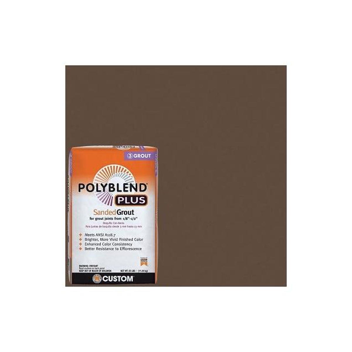 Custom Building Products PolyBlend Plus 25 Lb. Coffee Bean Sanded Grout - photo 2