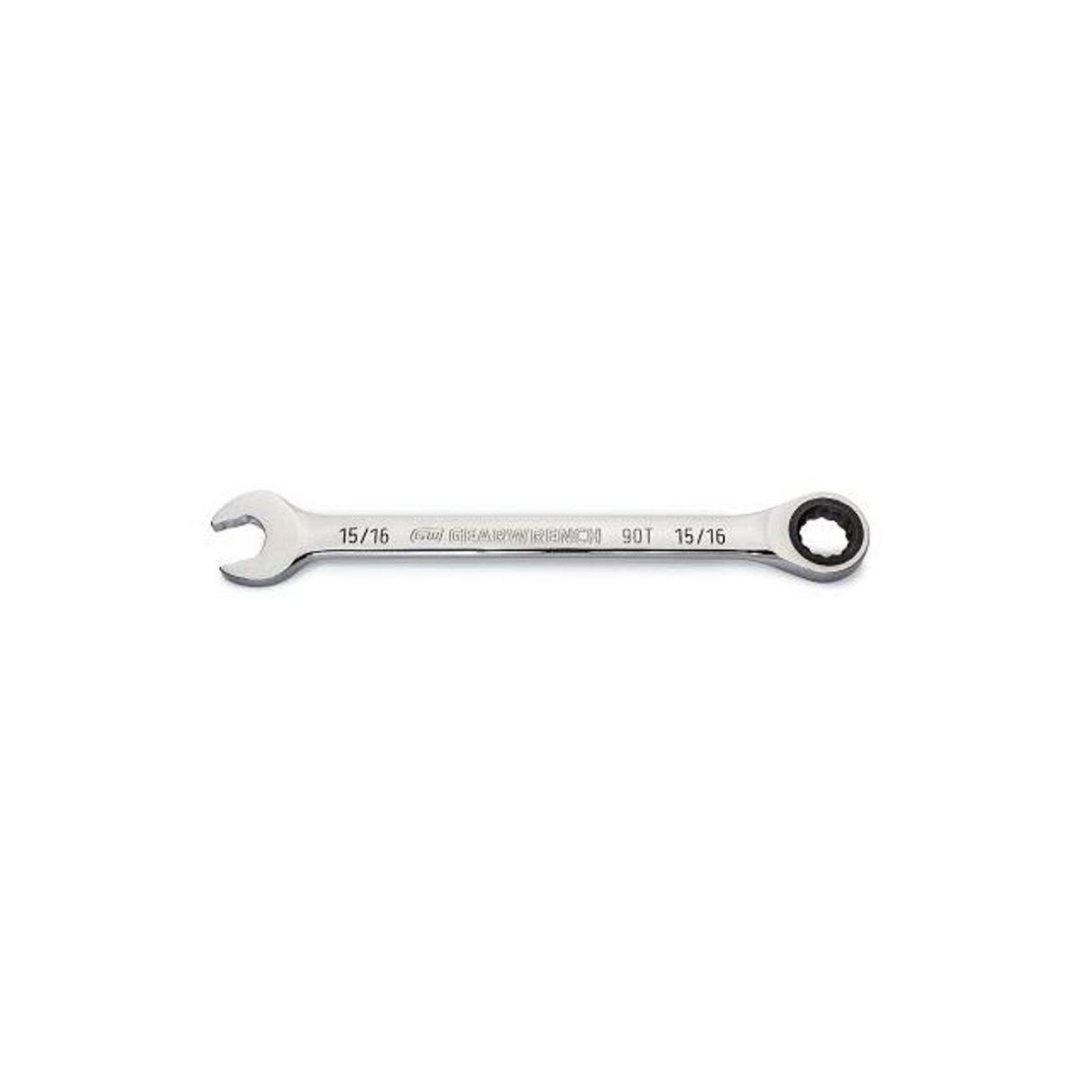 GearWrench 15/16 In. 12-Point 90-Tooth Ratcheting Combination Wrench