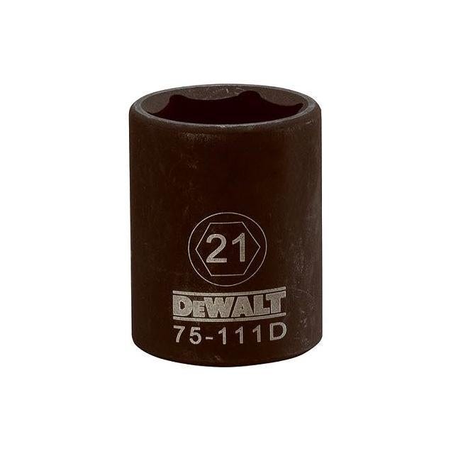 DEWALT 1/2 In. Drive 21mm 6-Point Shallow Metric Impact Socket DEWALT 1/2 In. Drive 21mm 6-Point Shallow Metric Impact Socket