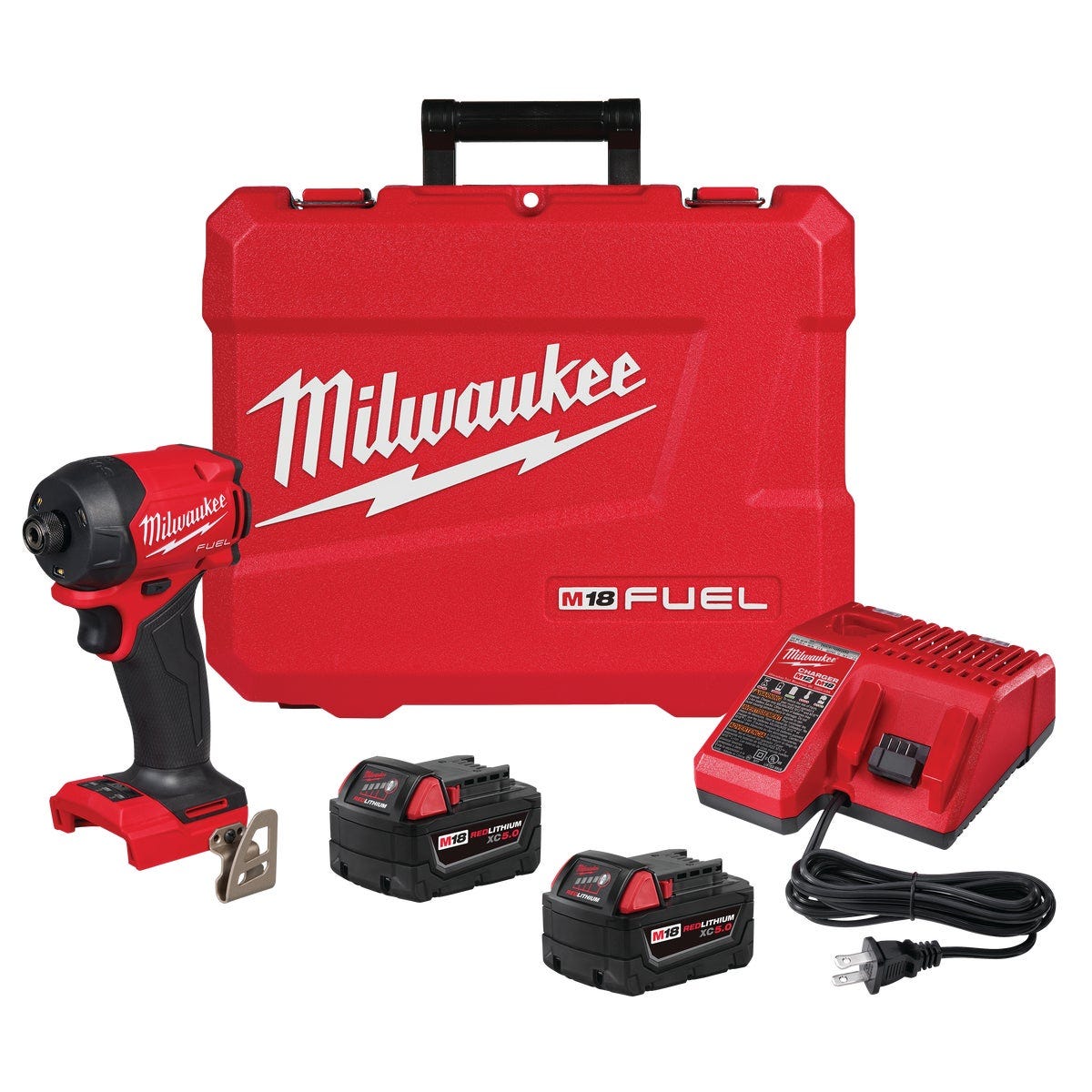 Milwaukee M18 FUEL SURGE 1/4 In. Hex Hydraulic Driver Kit with (2) Batteries & Charger Milwaukee M18 FUEL SURGE 1/4 In. Hex Hydraulic Driver Kit with (2) Batteries & Charger
