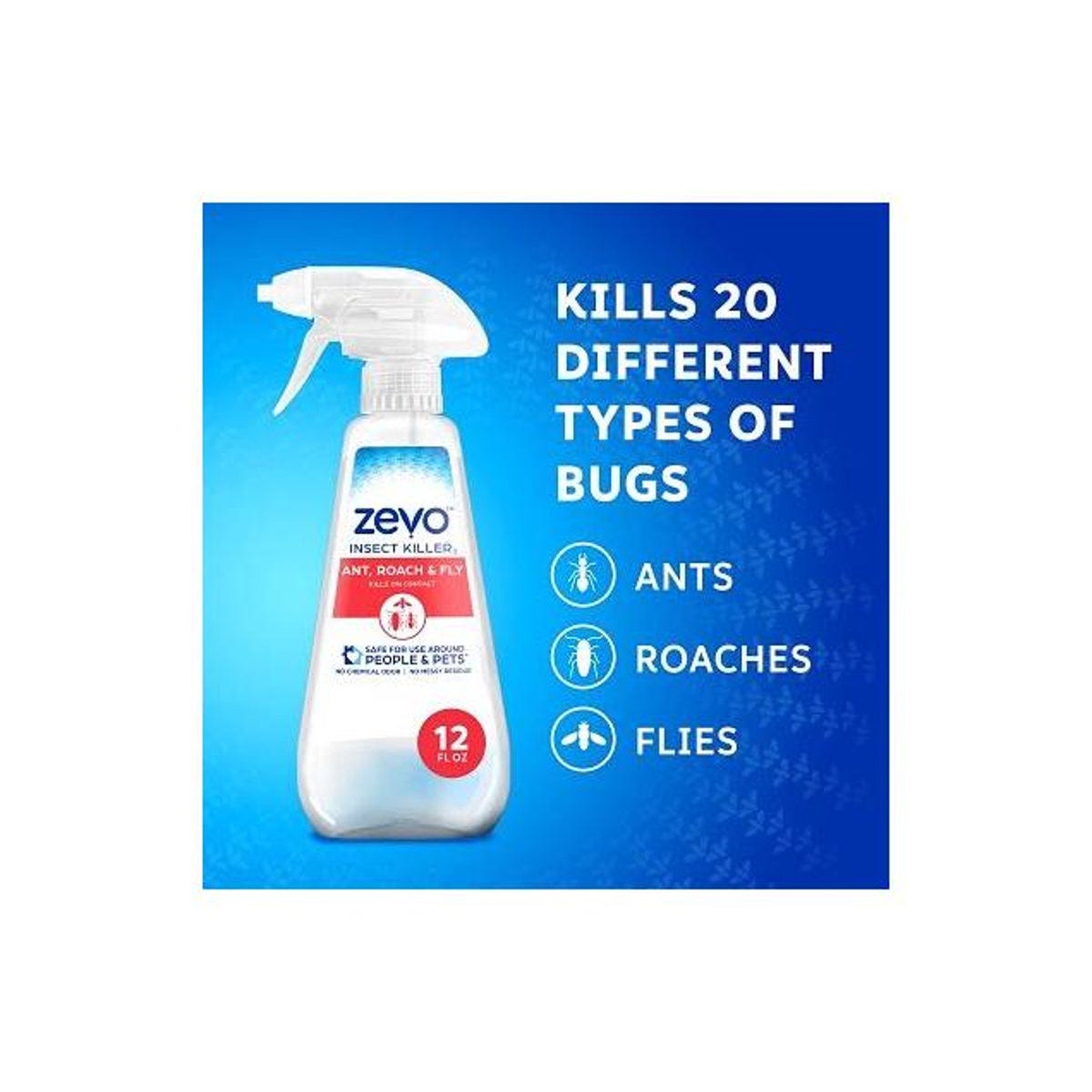 Zevo 12 Oz. Ant, Roach & Fly Insect Killer Spray - photo 3 Zevo 12 Oz. Ant, Roach & Fly Insect Killer Spray - photo 3