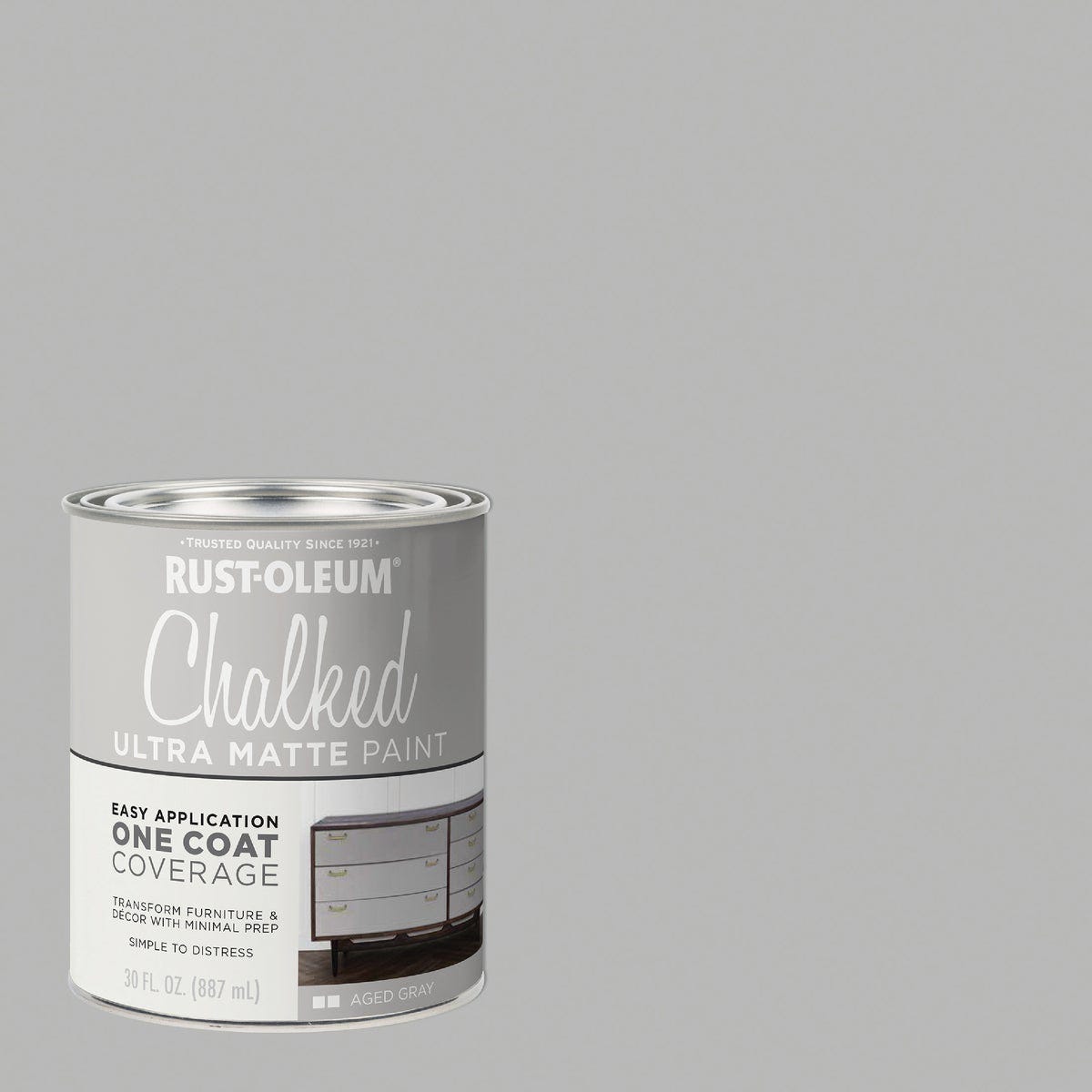 Rust-Oleum Chalked Aged Gray Ultra Matte 30 Oz. Chalk Paint Rust-Oleum Chalked Aged Gray Ultra Matte 30 Oz. Chalk Paint