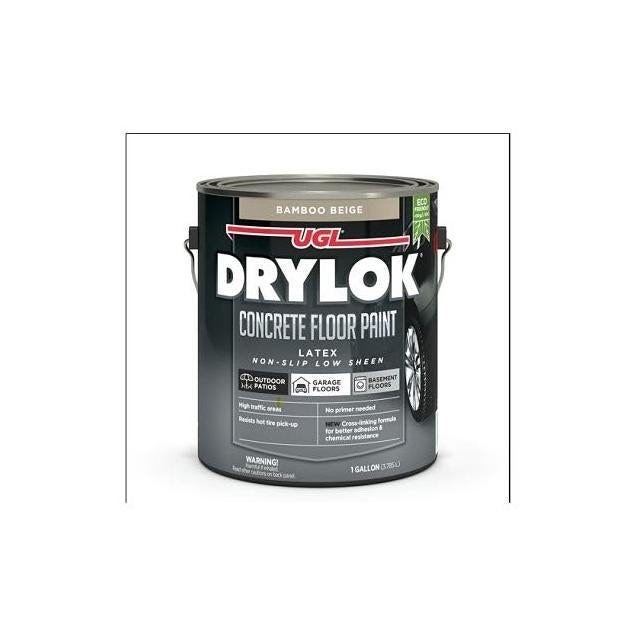 Drylok Non-Slip Concrete Floor Paint, Bamboo Beige, 1 Gal. Drylok Non-Slip Concrete Floor Paint, Bamboo Beige, 1 Gal.