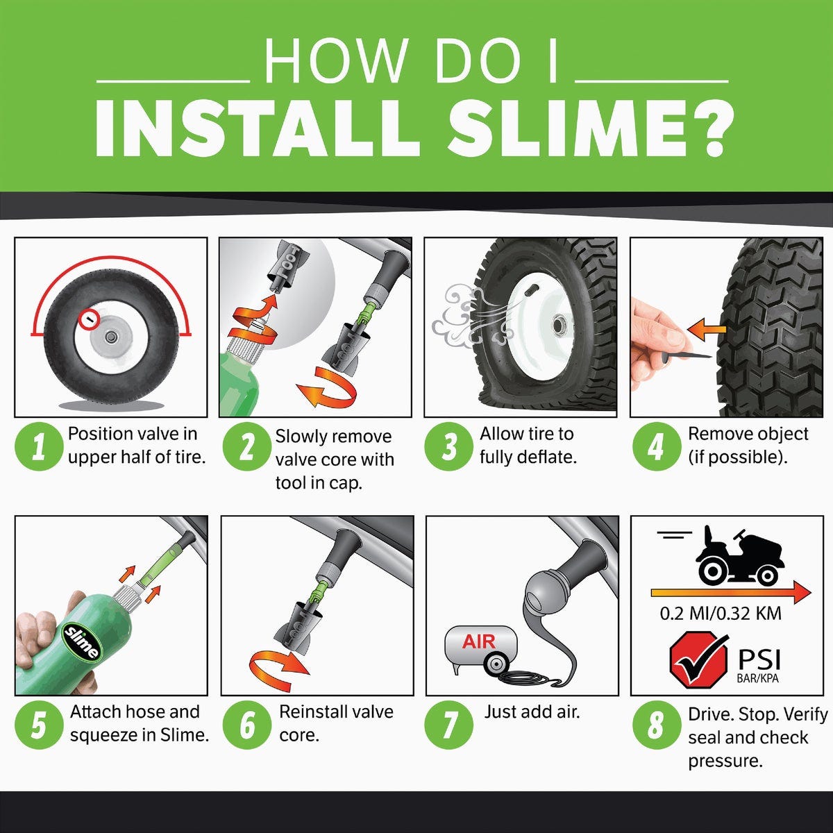 Slime ATV & Mower Tubeless 24 Oz. Tire Sealant - photo 7