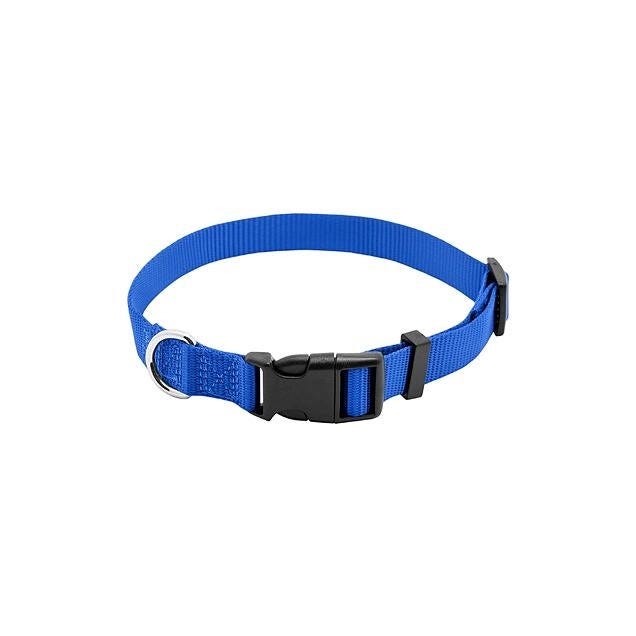 3/8 In. x 8 In. to 12 In. Adjustable Blue Nylon Dog Collar 3/8 In. x 8 In. to 12 In. Adjustable Blue Nylon Dog Collar