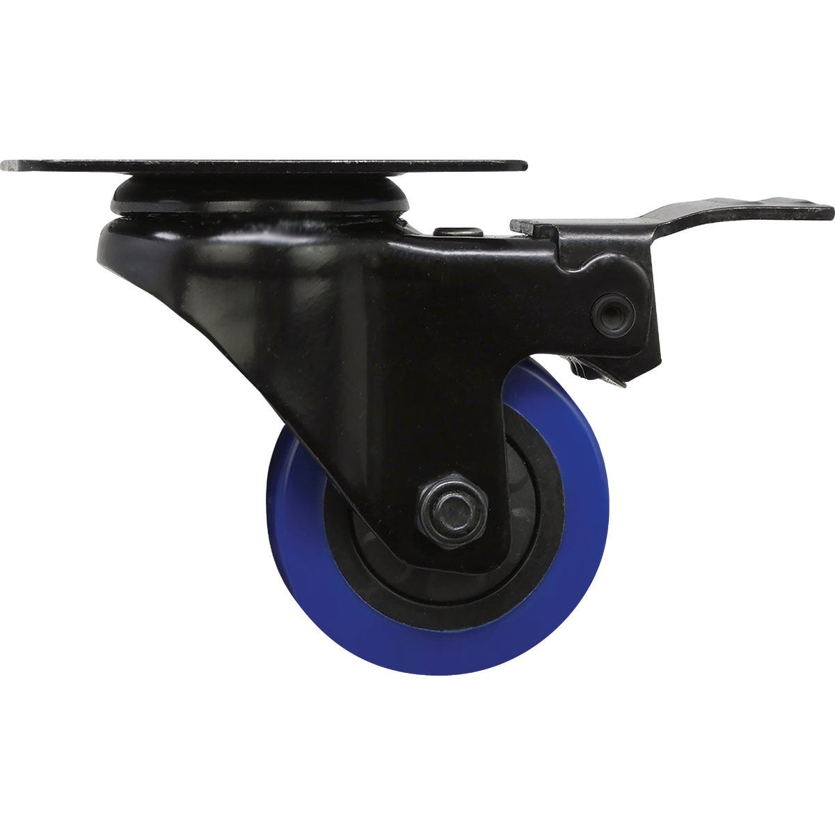 Shepherd Hardware 2 In. Blue Diamond TPU Swivel Plater Caster with Brake Shepherd Hardware 2 In. Blue Diamond TPU Swivel Plater Caster with Brake