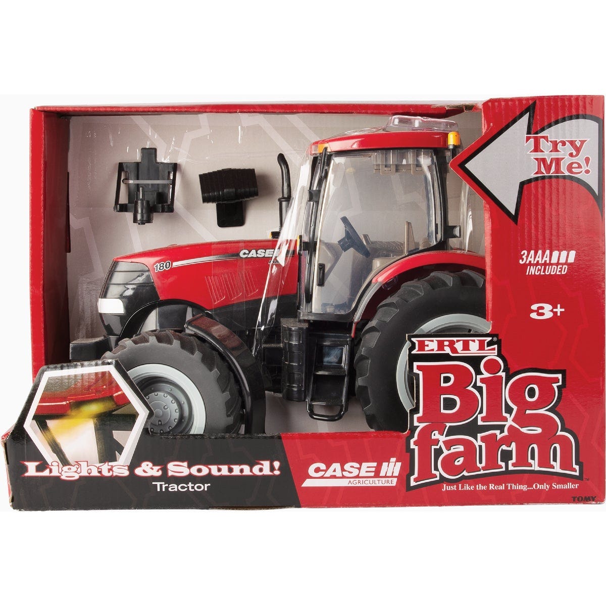 CASE 180 Big Farm Lights & Sound Plastic 1:16 Tractor - photo 2