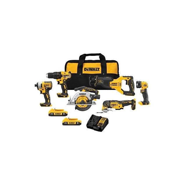 DEWALT 20V MAX Brushless Cordless 6-Tool Combo Kit-
