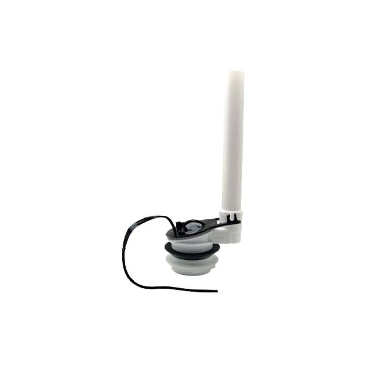 Plastic Flush Valve, 3 In. Rubber Flapper