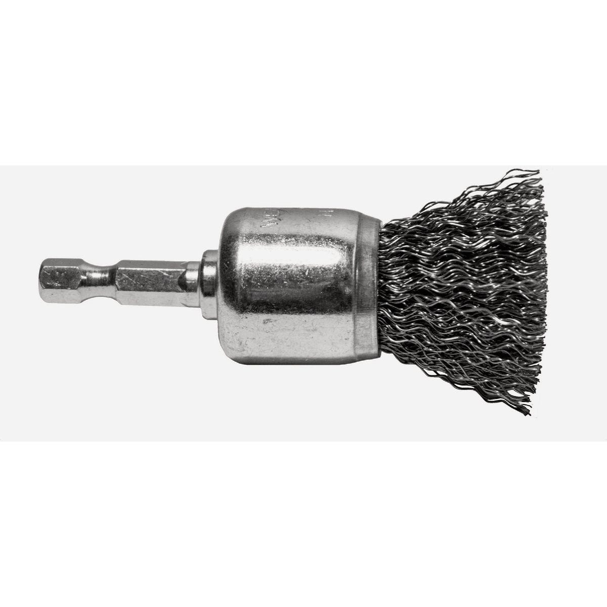 Century Drill & Tool 1 In. Coarse Crimped Drill-Mounted Wire Brush Century Drill & Tool 1 In. Coarse Crimped Drill-Mounted Wire Brush