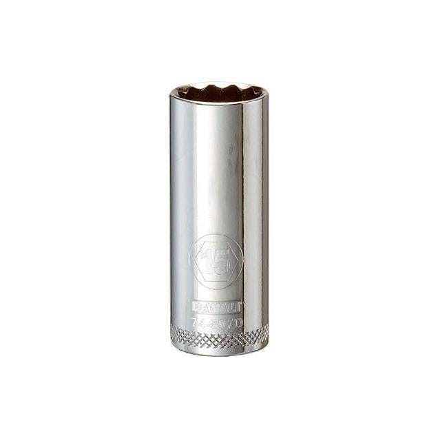 DeWalt 3/8 In. Drive 15mm 12-Point Deep Metric Socket DeWalt 3/8 In. Drive 15mm 12-Point Deep Metric Socket