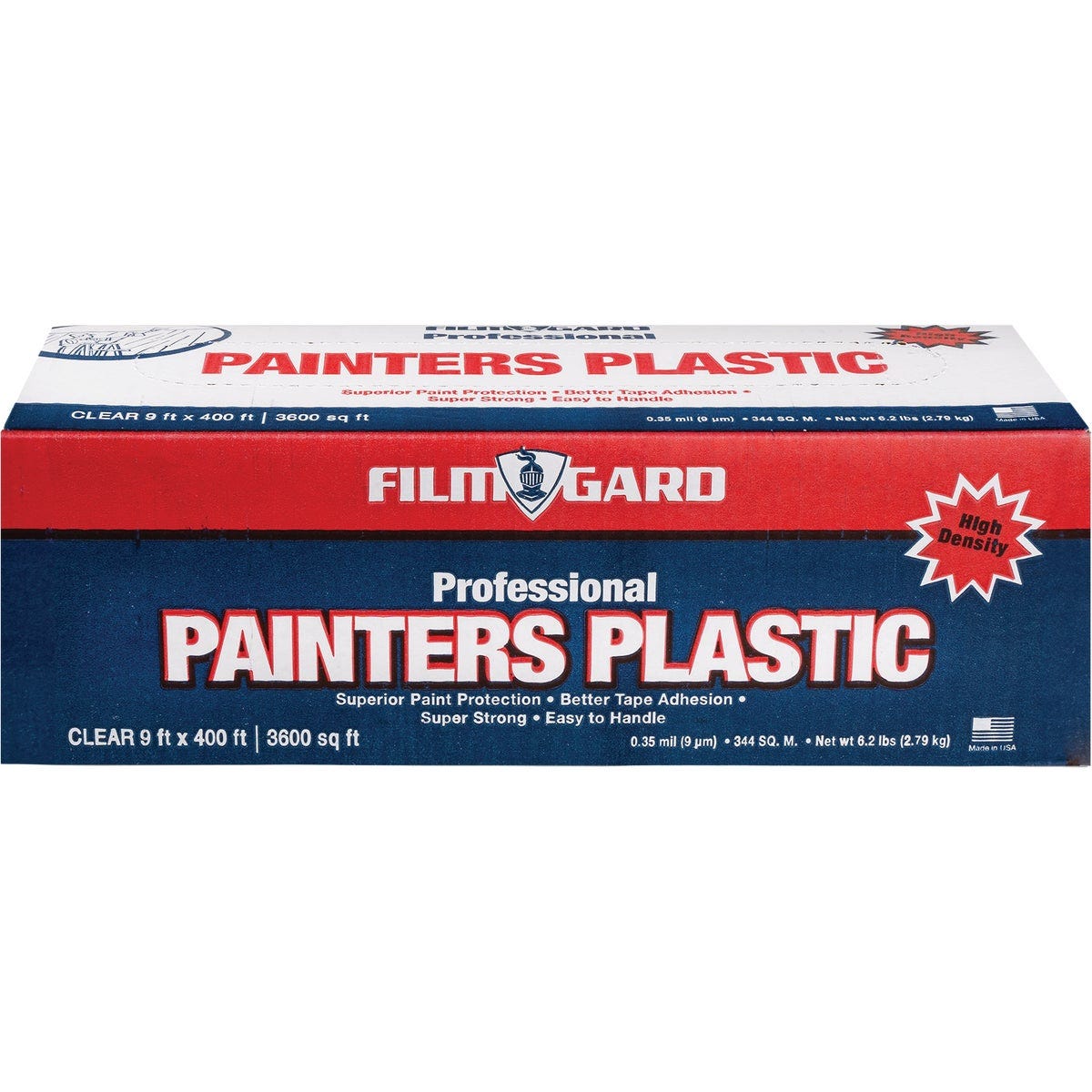 Film-Gard 9 Ft. x 400 Ft. High-Density Pro Painter's Plastic Film Film-Gard 9 Ft. x 400 Ft. High-Density Pro Painter's Plastic Film