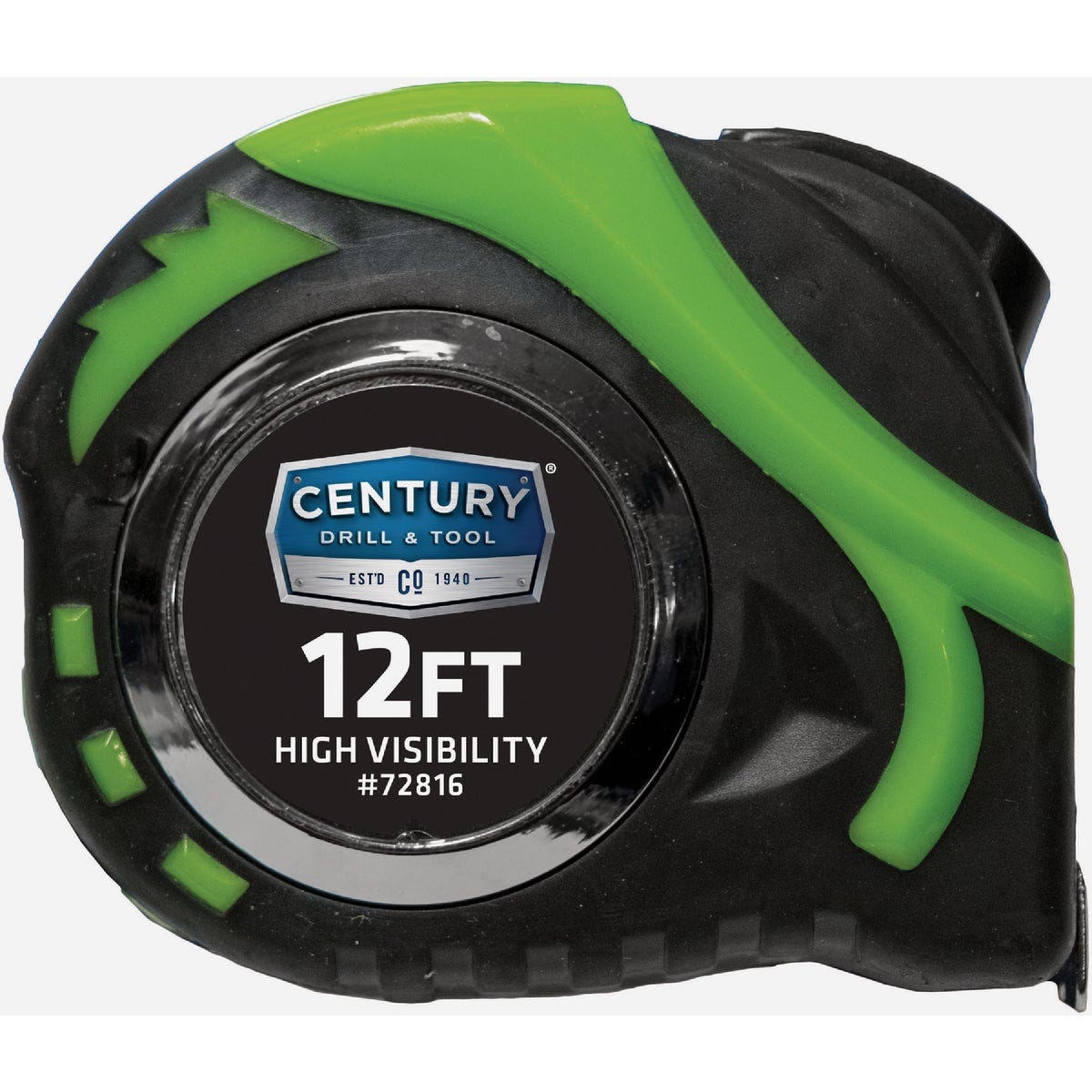 Century Drill & Tool 1 In. x 12 Ft. Hi-Vis Tape Measure
