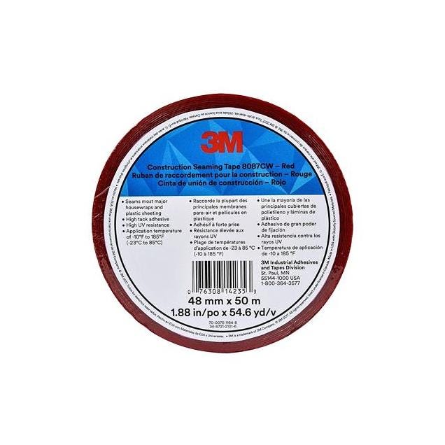 3M 1-7/8 In. x 55 Yd. Red Construction Seaming Tape 3M 1-7/8 In. x 55 Yd. Red Construction Seaming Tape