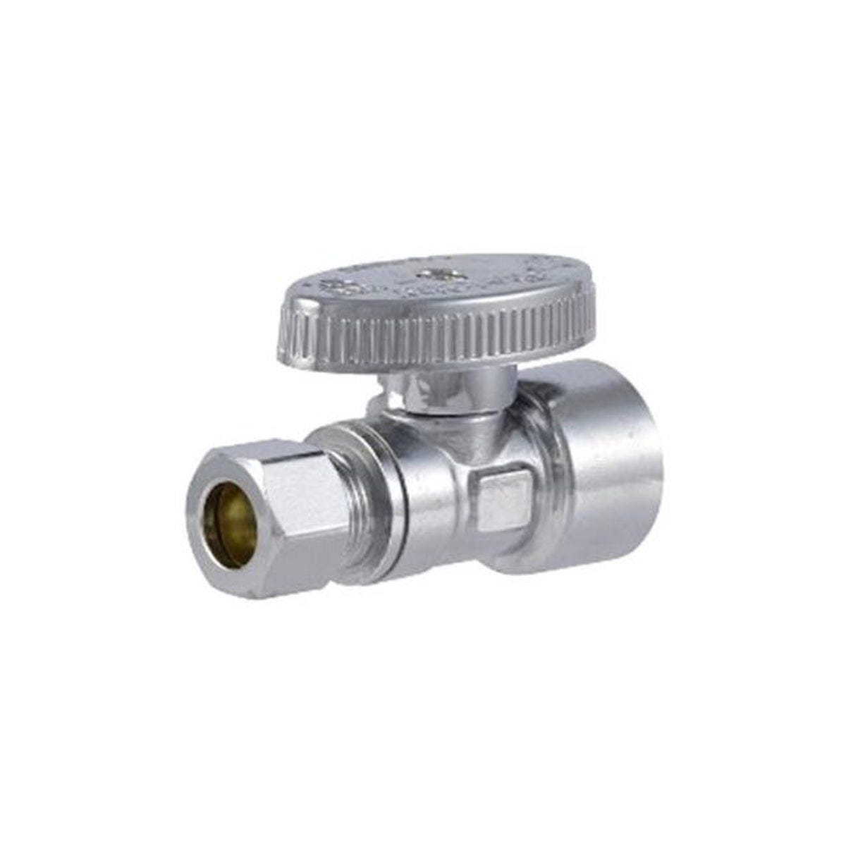 SharkBite 1/2 In. x 3/8 In. Brass Ball Straight Valve