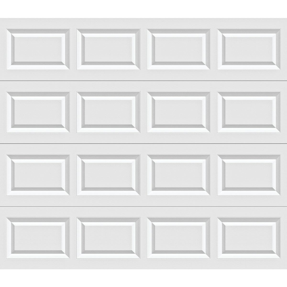 Holmes Bronze Series 8 Ft. W x 7 Ft. H White Steel Garage Door w/EZ-Set Torsion Spring