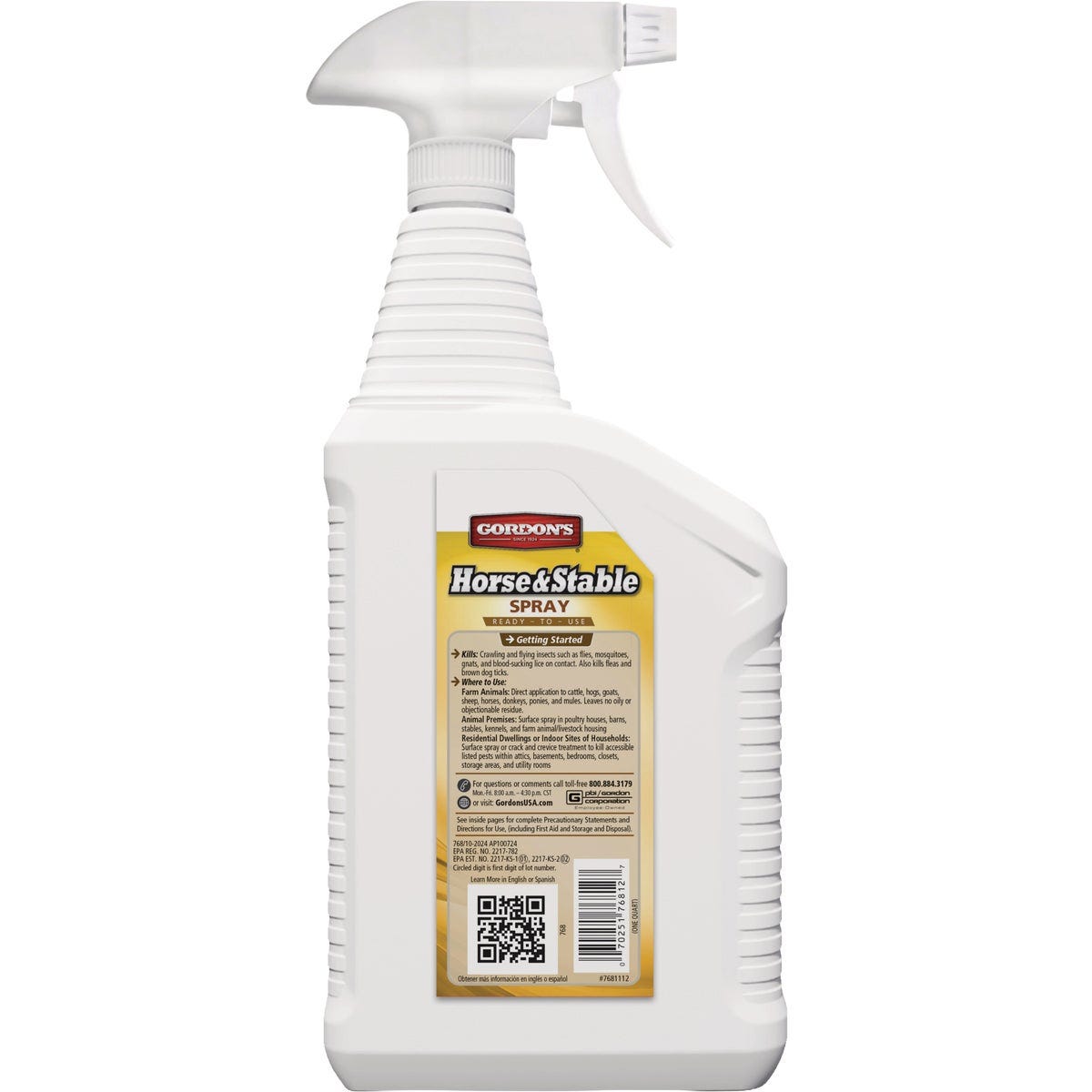 Gordon's 1 Qt. Ready To Use Trigger Spray Horse & Stable Spray - photo 2 Gordon's 1 Qt. Ready To Use Trigger Spray Horse & Stable Spray - photo 2