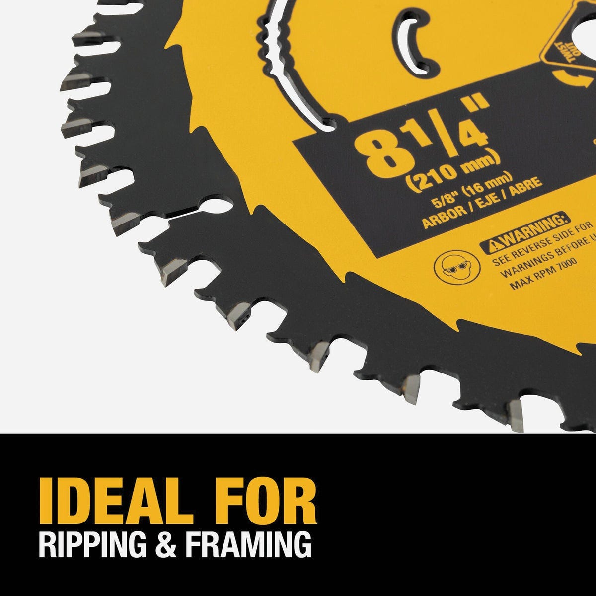 DEWALT 8-1/4 In. 24-Tooth Circular Saw Blade - photo 5 DEWALT 8-1/4 In. 24-Tooth Circular Saw Blade - photo 5