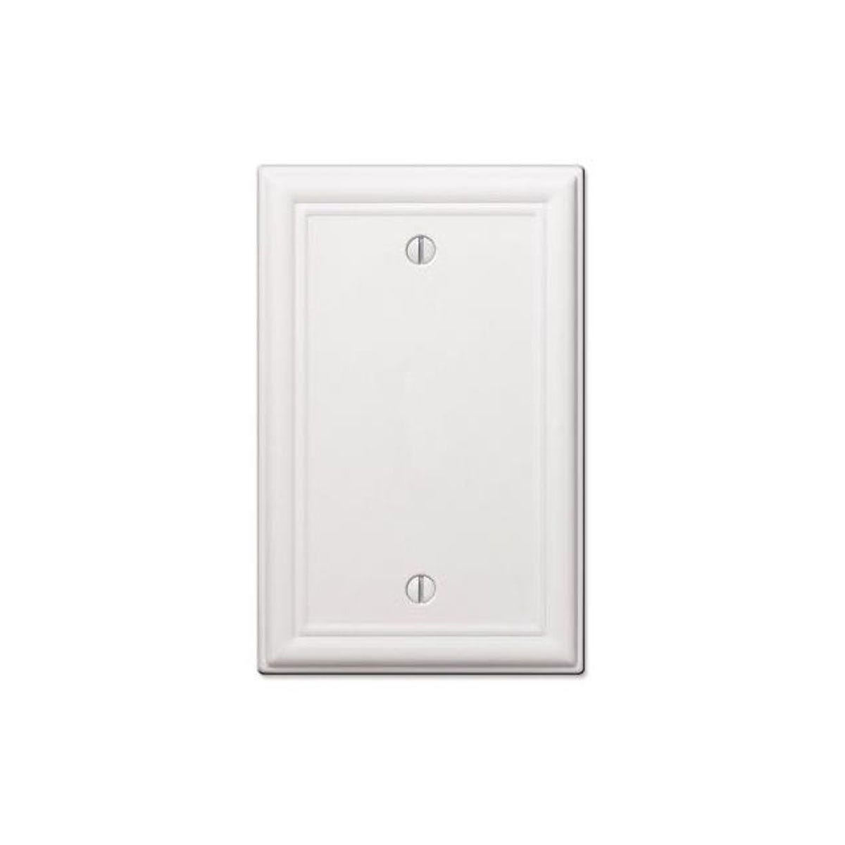 Westek Chelsea Steel Blank Wall Plate, White