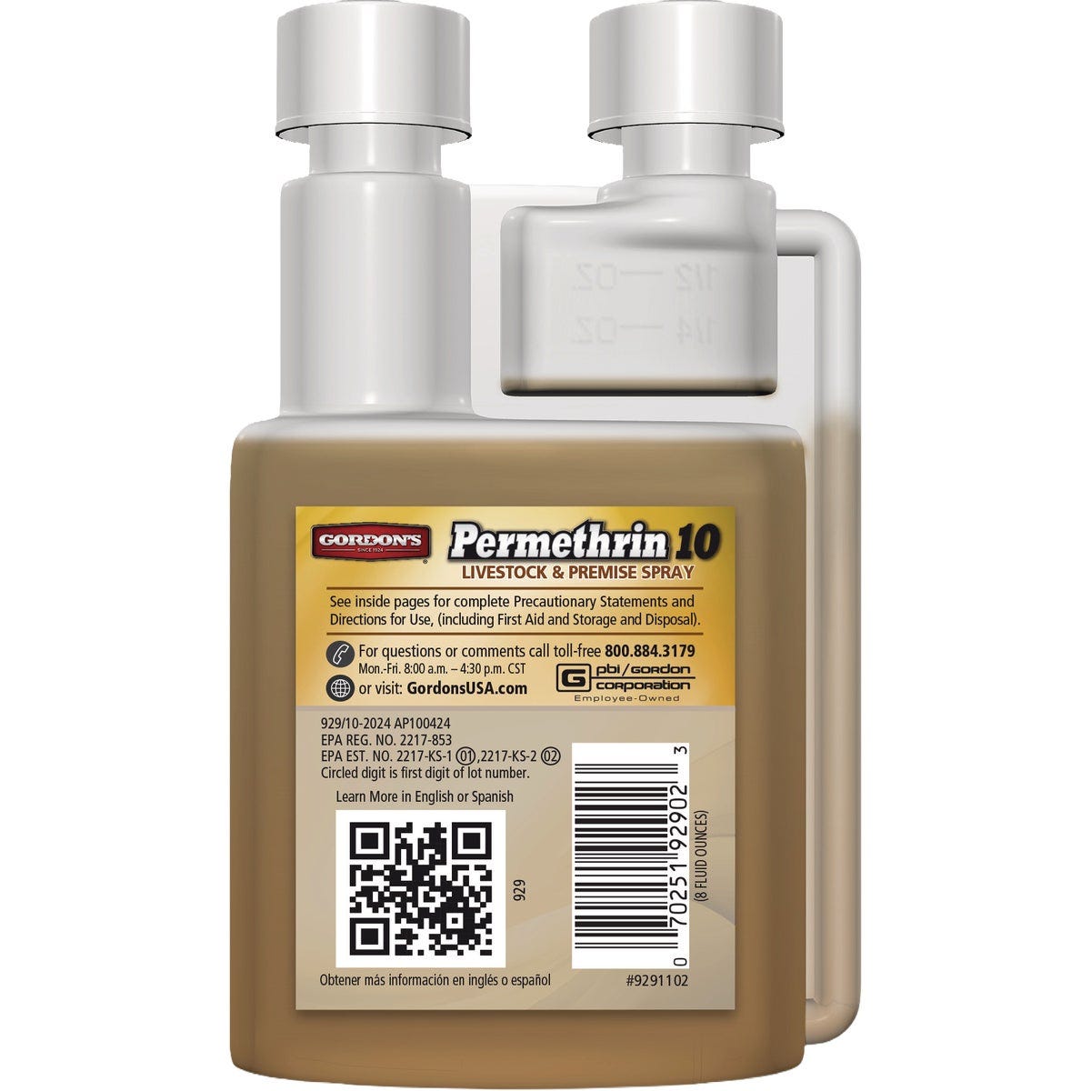 Gordon's Permethrin 10 8 Oz. Concentrate Livestock & Premise Spray - photo 2 Gordon's Permethrin 10 8 Oz. Concentrate Livestock & Premise Spray - photo 2