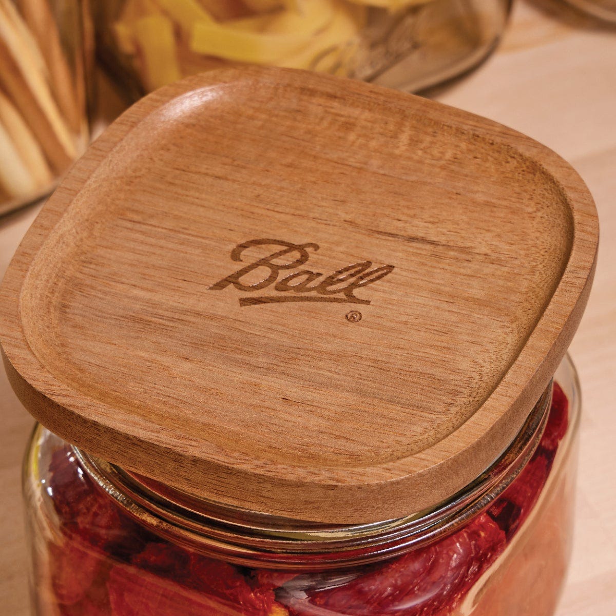 Ball 4 Cup Stack & Store Jar with Wooden Lid - photo 3