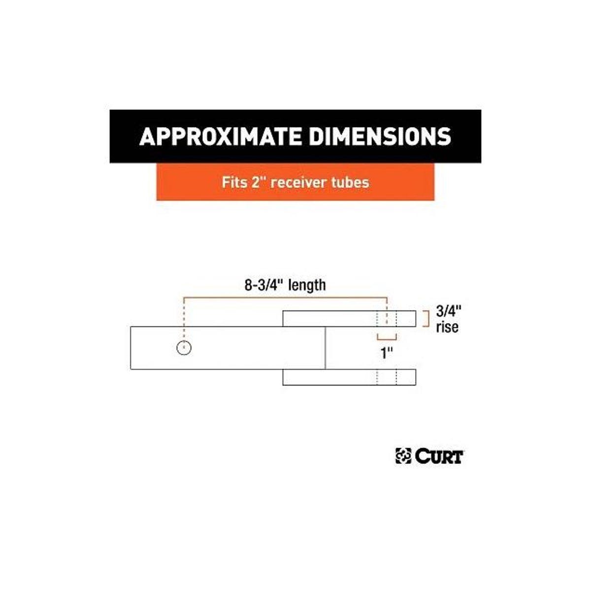 CURT Clevis Pin Hitch Ball Mount, 6,000 Lb. Load - photo 4